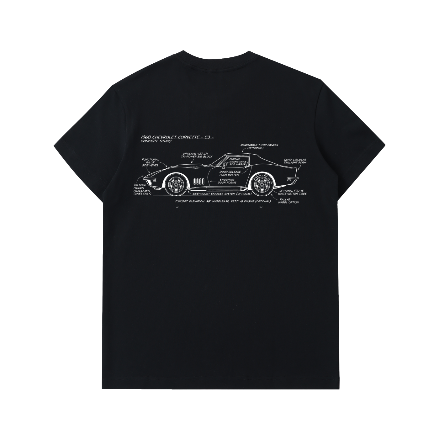 C3 Corvette Essential Heavyweight Cotton T-Shirt