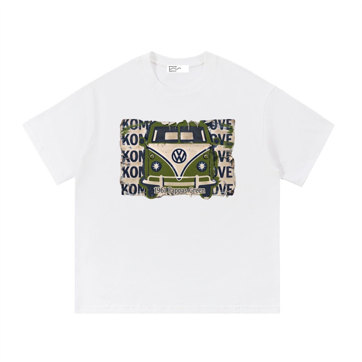 Volkswagen T1 Pappas Green Essential Cotton T-Shirt