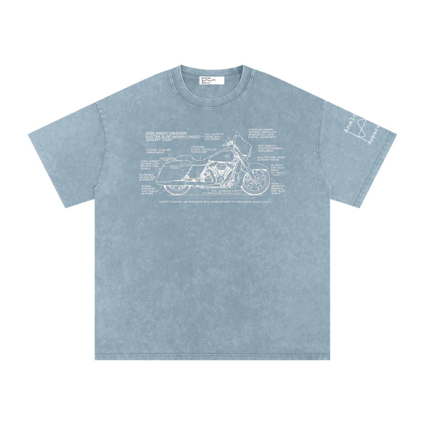 26 Harley Electra glide Oversized Cotton T-Shirt