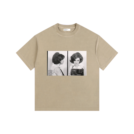 CA Vintage Washed Oversized Cotton T-Shirt