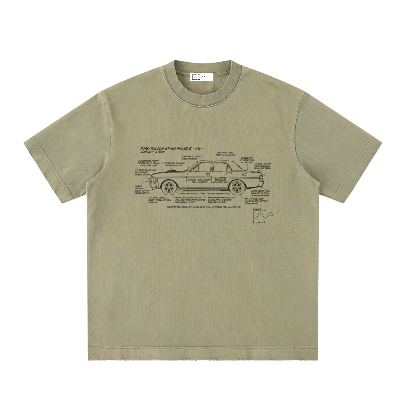 '430' Super Heavyweight Vintage Frayed T-Shirt XW GTHO