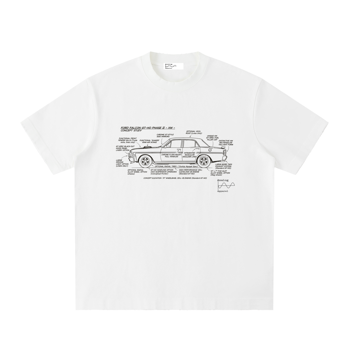 '430' Super Heavyweight Vintage Frayed T-Shirt XW GTHO