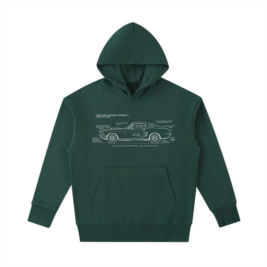 Fastback Mustang '530' Essential Heavyweight Cotton Hoodie
