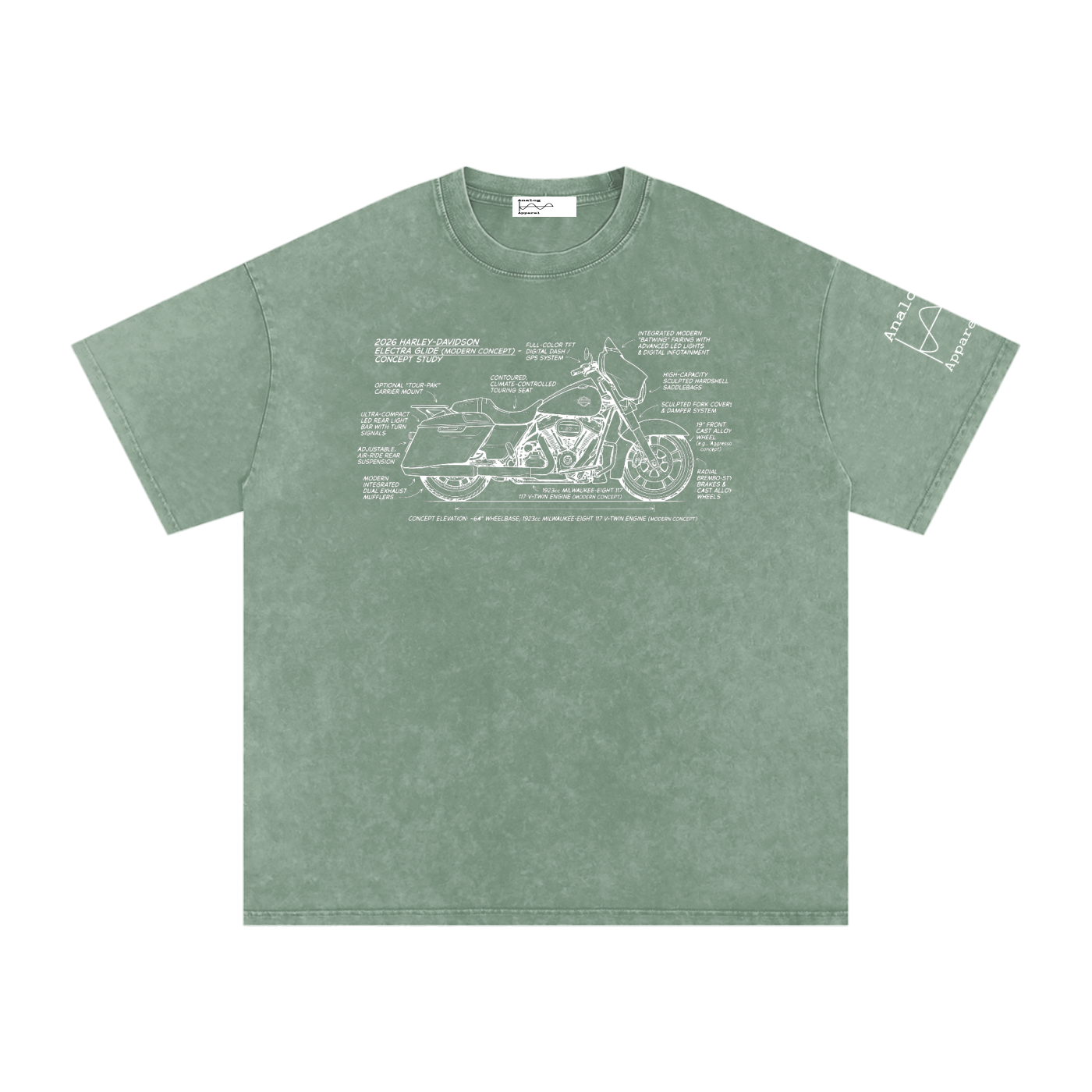 26 Harley Electra glide Oversized Cotton T-Shirt