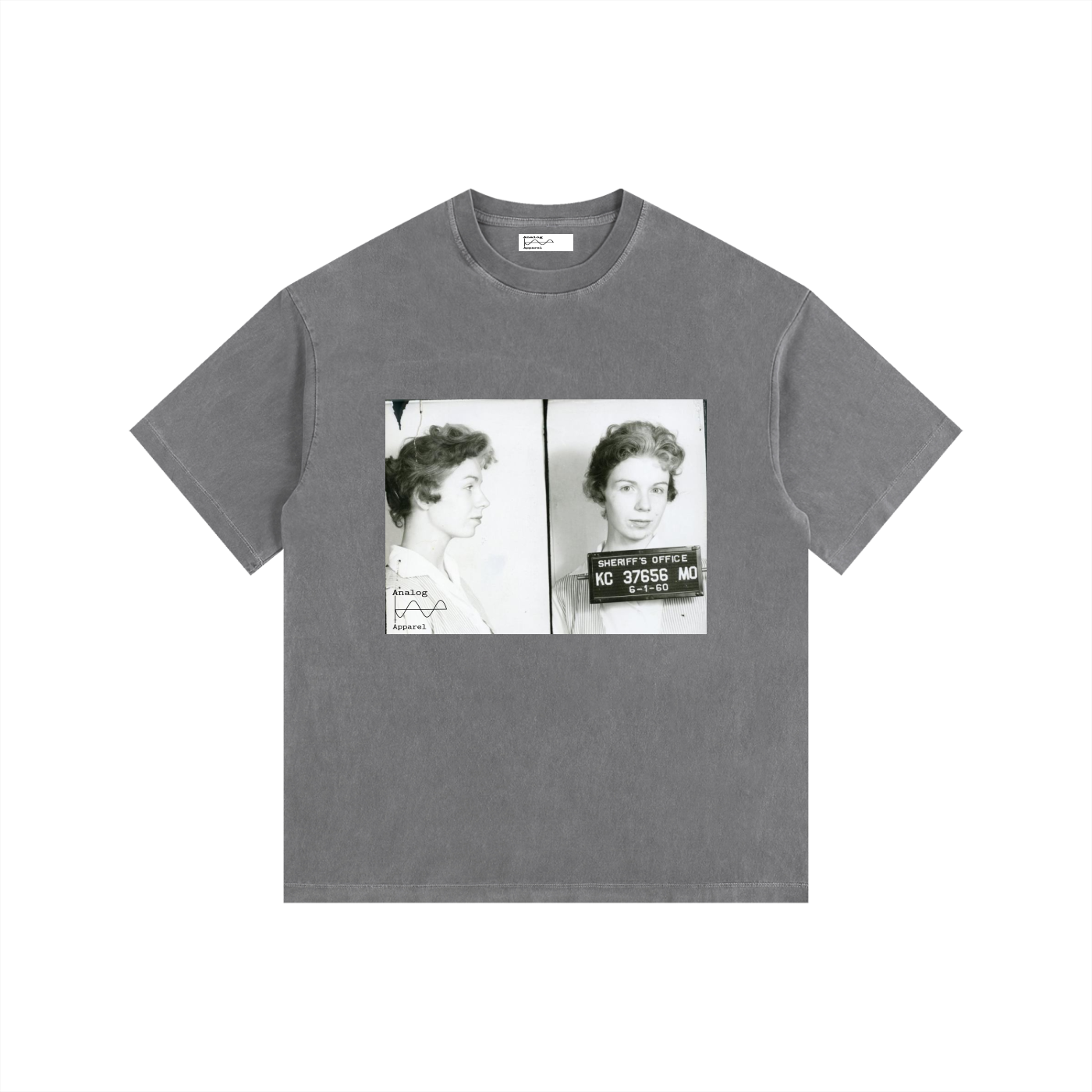 KC Vintage Washed Oversized Cotton T-Shirt