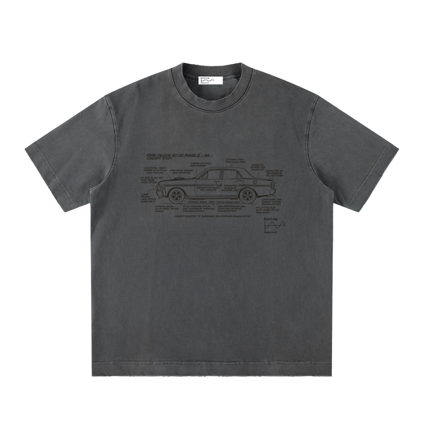 '430' Super Heavyweight Vintage Frayed T-Shirt XW GTHO