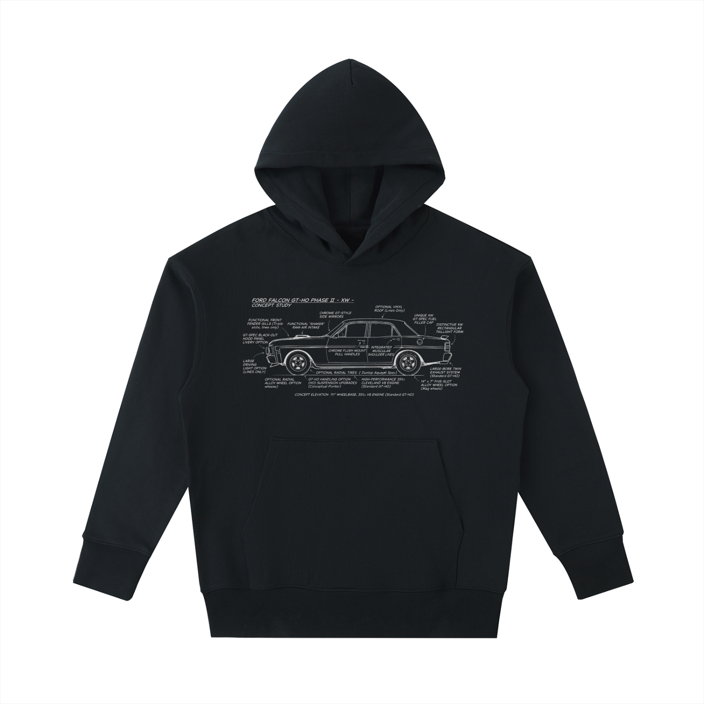 XW GTHO '530' Essential Heavyweight Cotton Hoodie