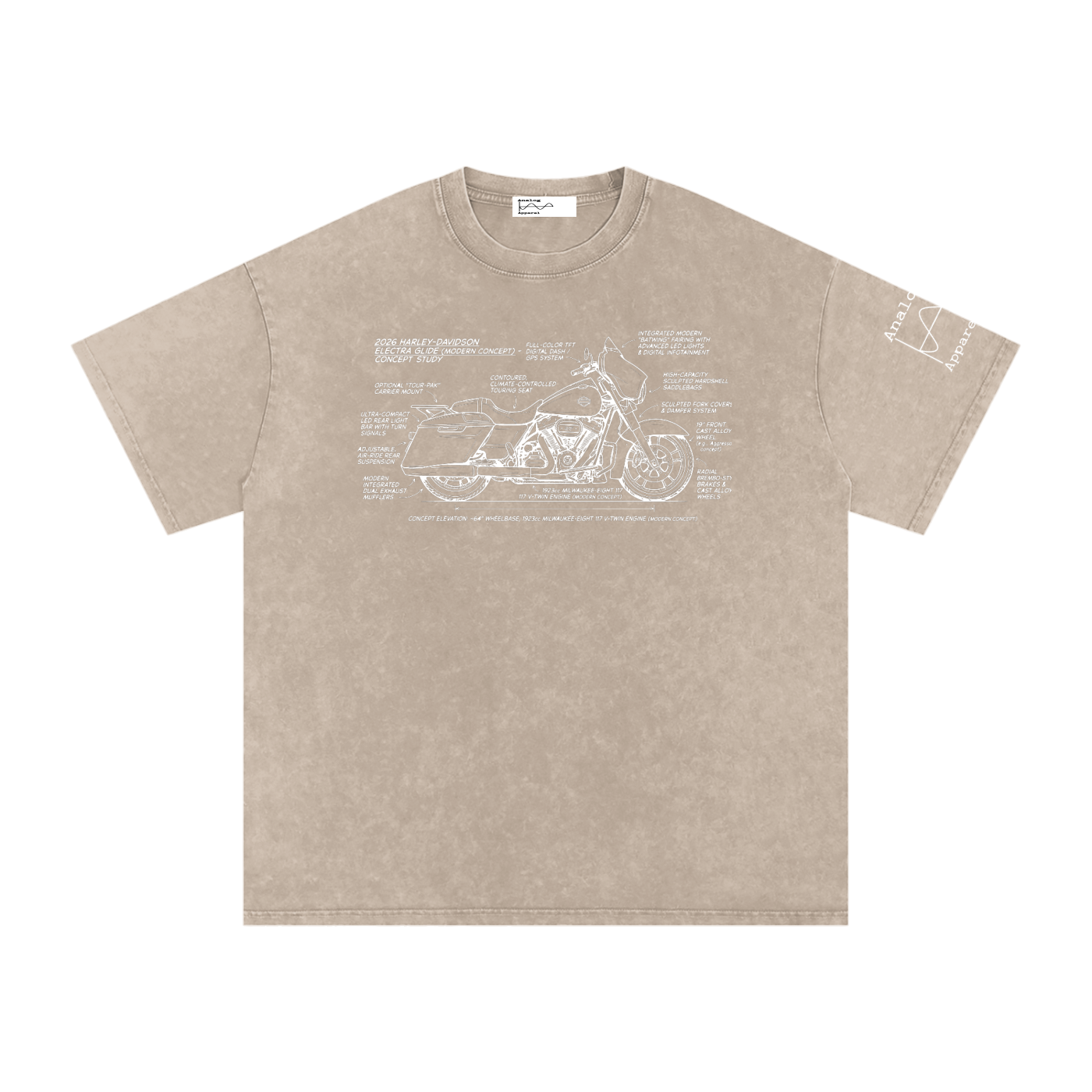 26 Harley Electra glide Oversized Cotton T-Shirt