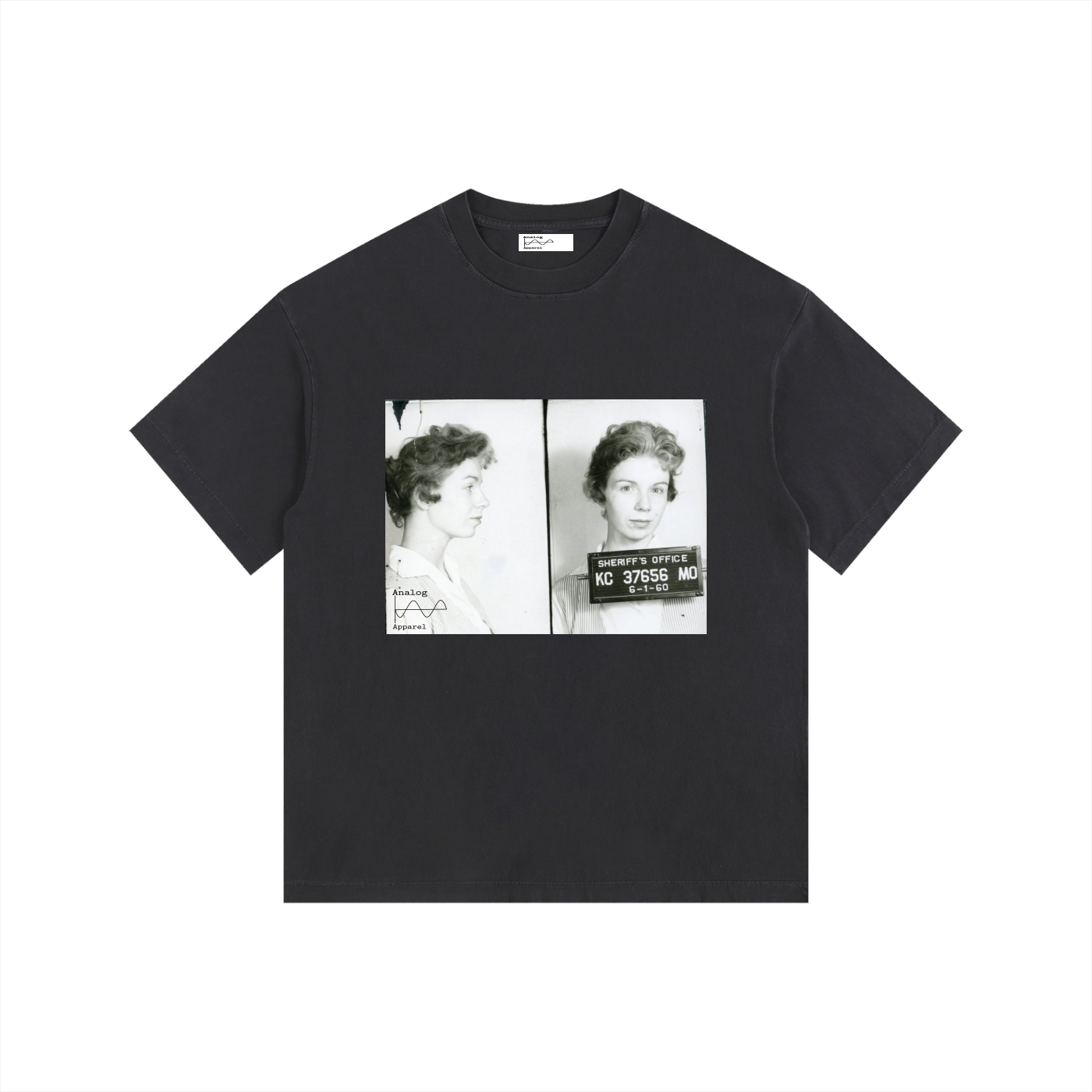 KC Vintage Washed Oversized Cotton T-Shirt