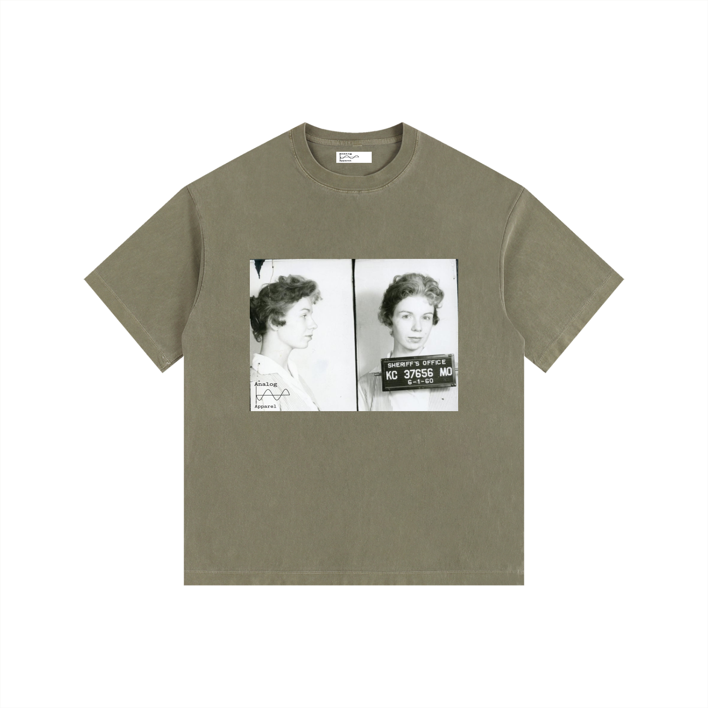 KC Vintage Washed Oversized Cotton T-Shirt