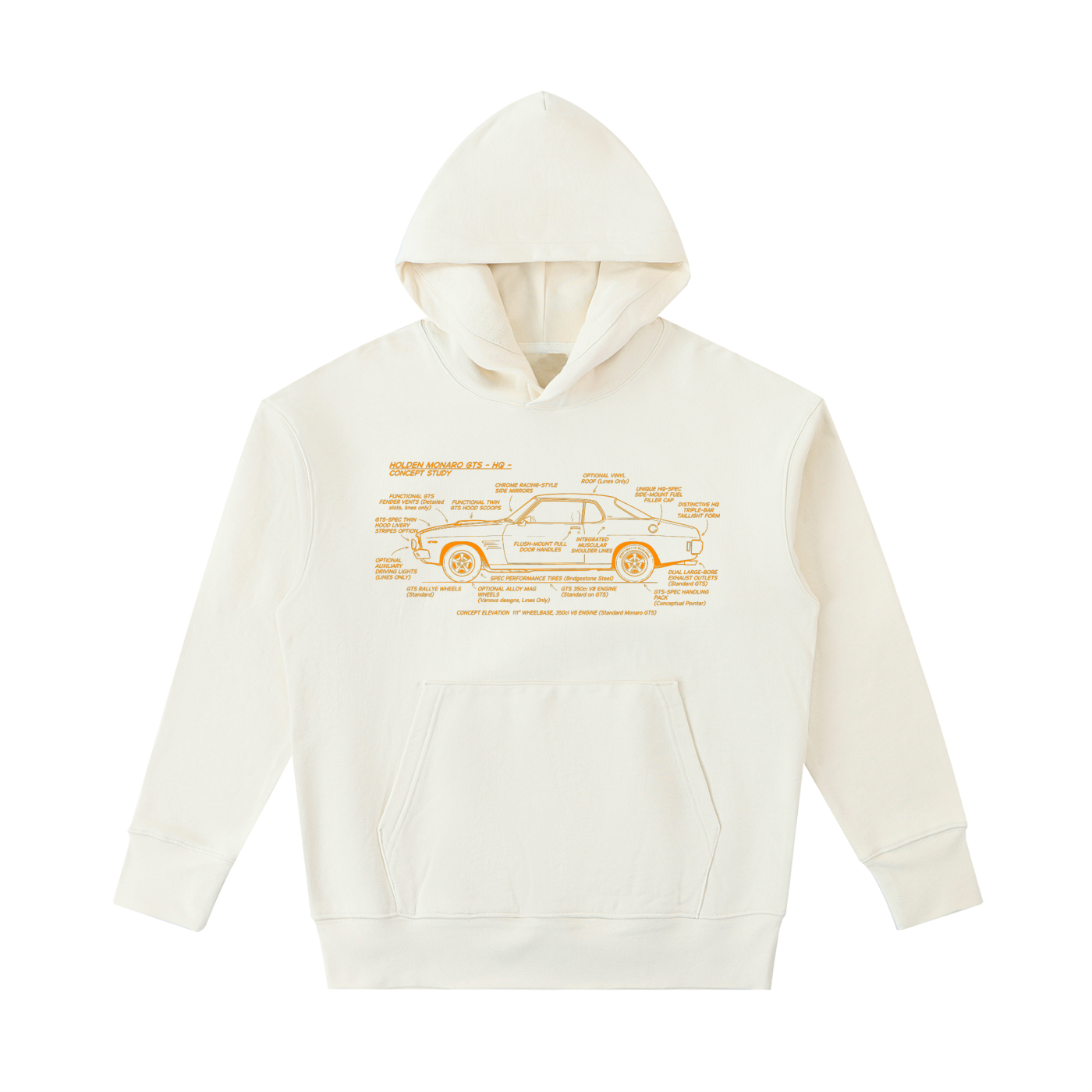 HQ Holden '530' Essential Heavyweight Cotton Hoodie