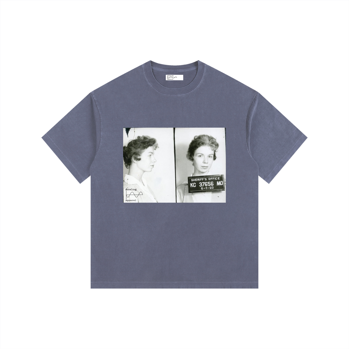 KC Vintage Washed Oversized Cotton T-Shirt