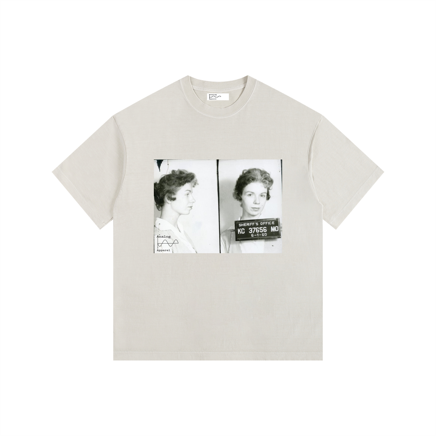 KC Vintage Washed Oversized Cotton T-Shirt