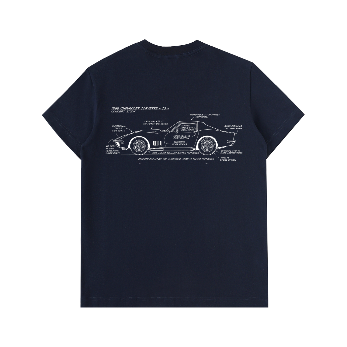 C3 Corvette Essential Heavyweight Cotton T-Shirt