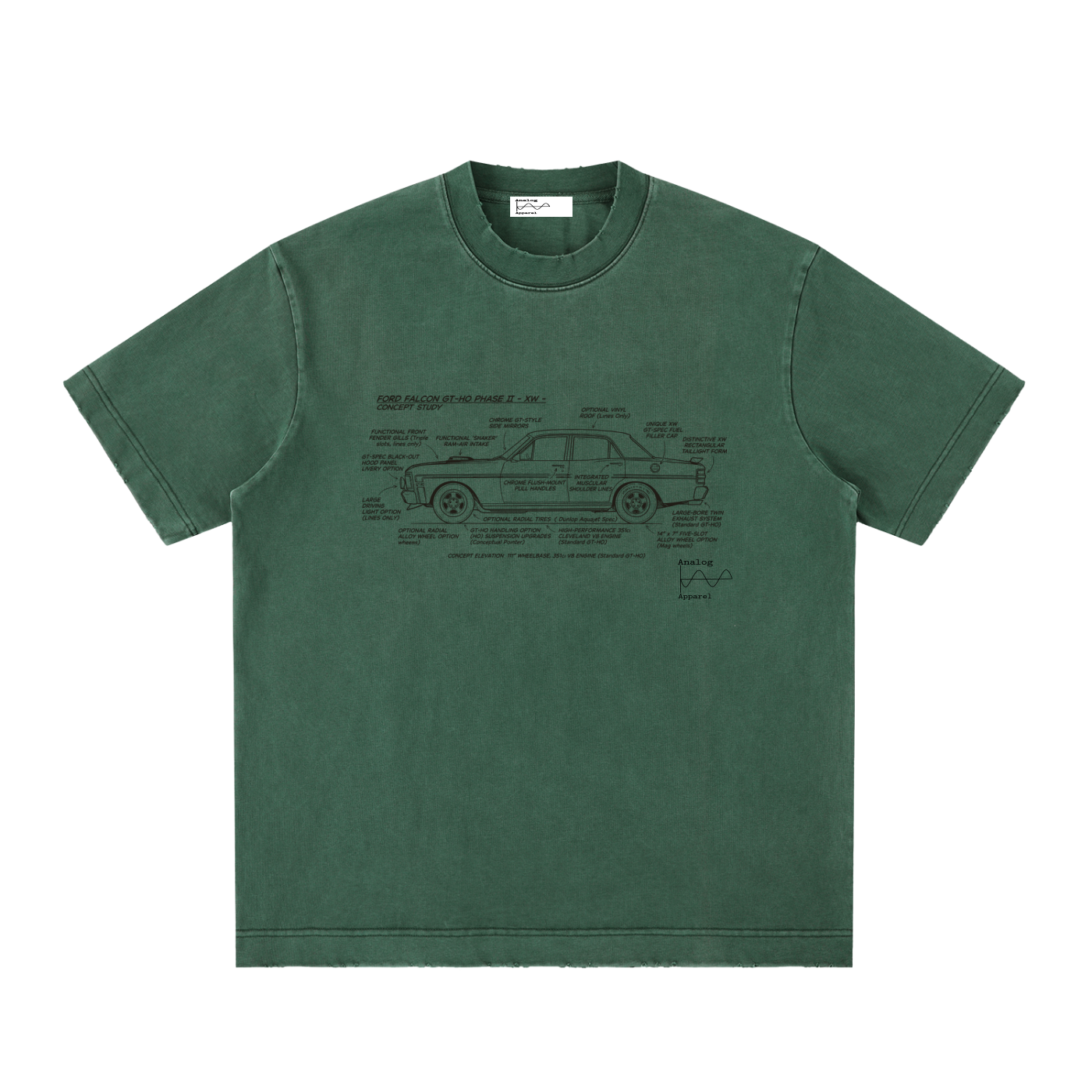 '430' Super Heavyweight Vintage Frayed T-Shirt XW GTHO