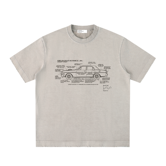 '430' Super Heavyweight Vintage Frayed T-Shirt XW GTHO