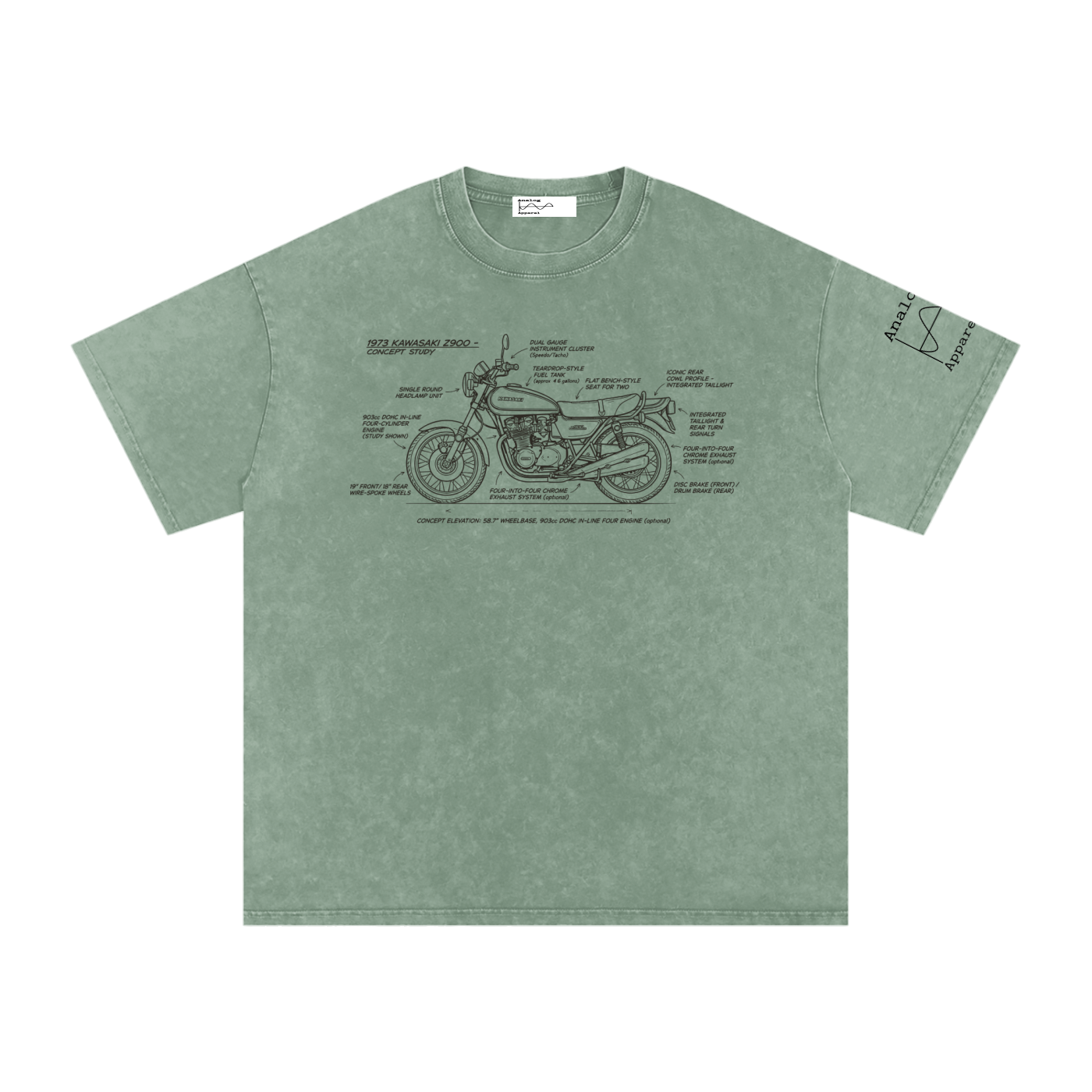 Kawasaki Z900 Oversized Cotton T-Shirt