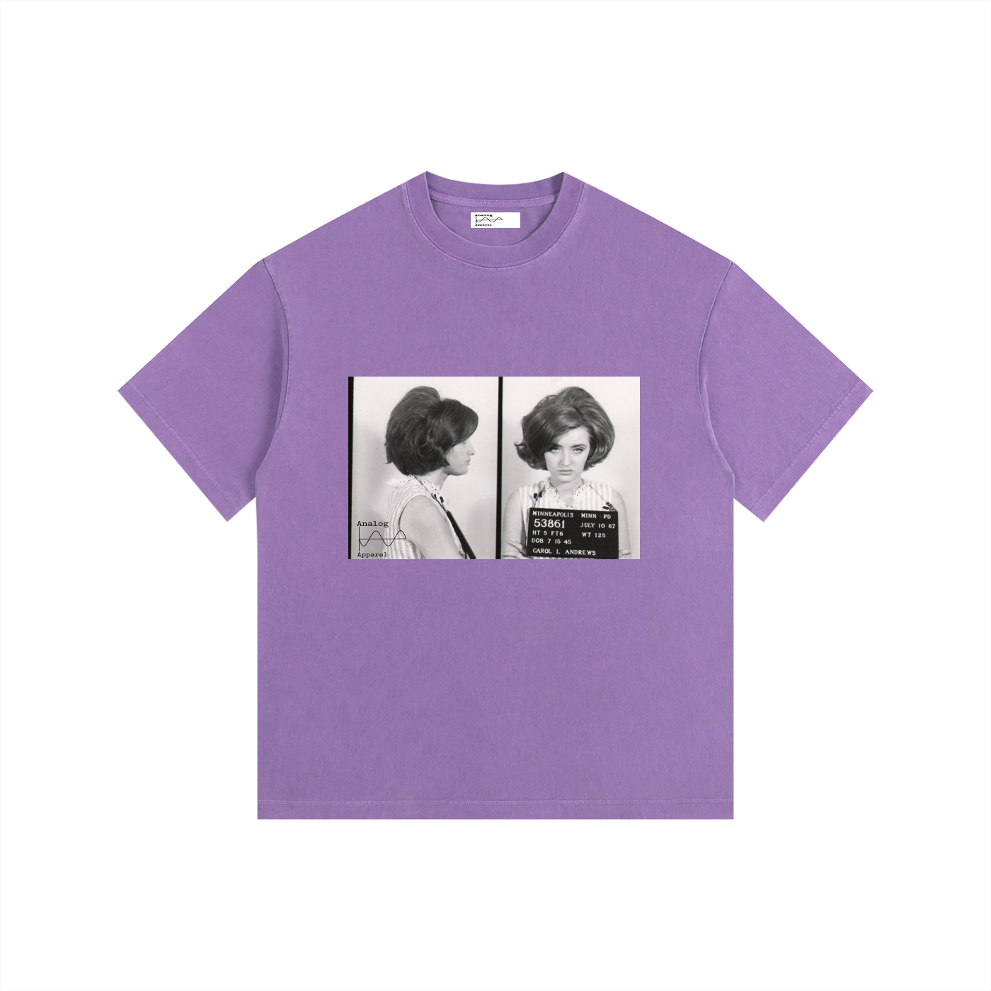 CA Vintage Washed Oversized Cotton T-Shirt