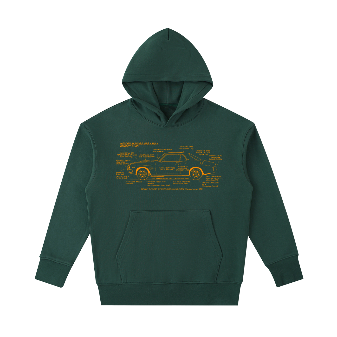 HQ Holden '530' Essential Heavyweight Cotton Hoodie