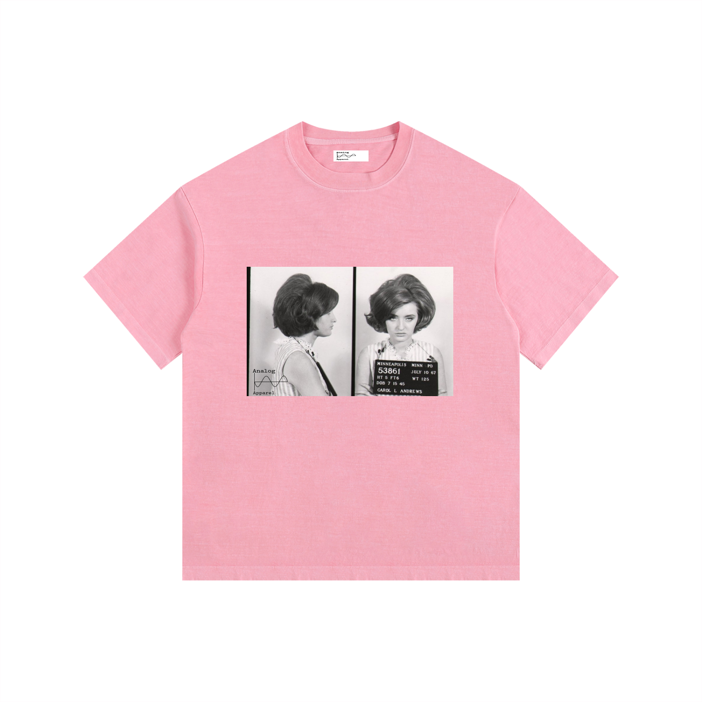 CA Vintage Washed Oversized Cotton T-Shirt
