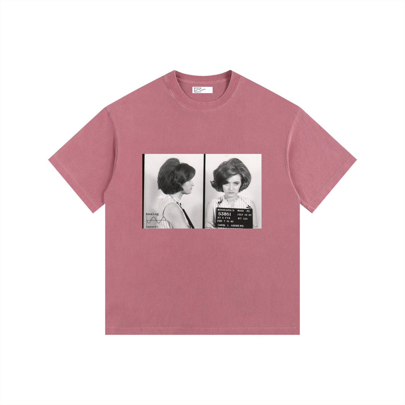 CA Vintage Washed Oversized Cotton T-Shirt