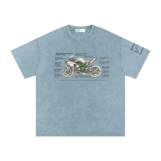 26 Kawasaki Ninja H2r Oversized Cotton T-Shirt