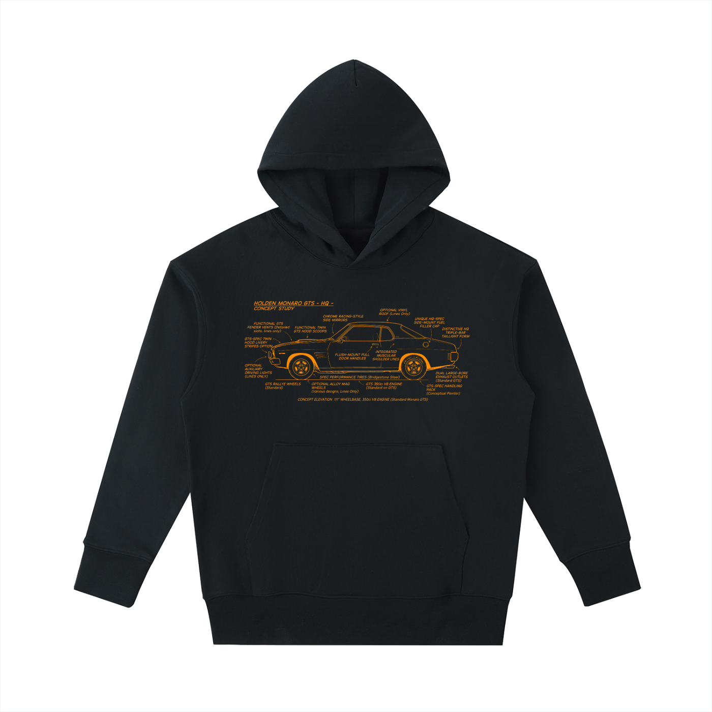HQ Holden '530' Essential Heavyweight Cotton Hoodie