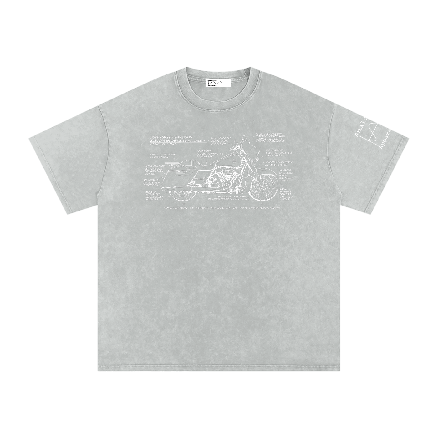 26 Harley Electra glide Oversized Cotton T-Shirt