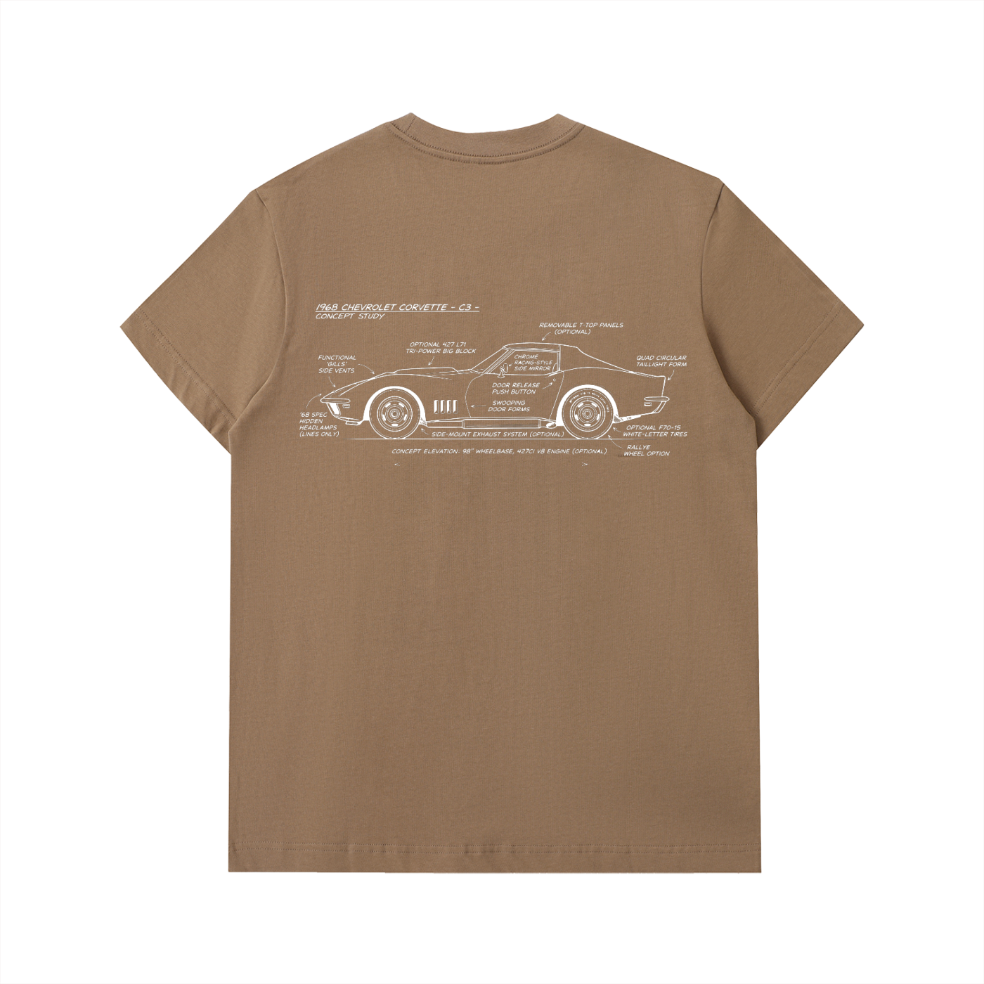C3 Corvette Essential Heavyweight Cotton T-Shirt