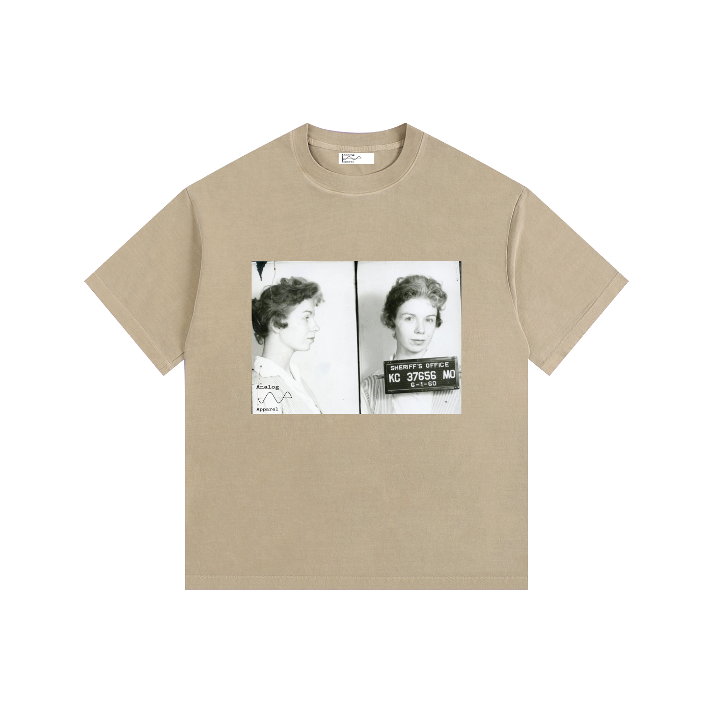 KC Vintage Washed Oversized Cotton T-Shirt