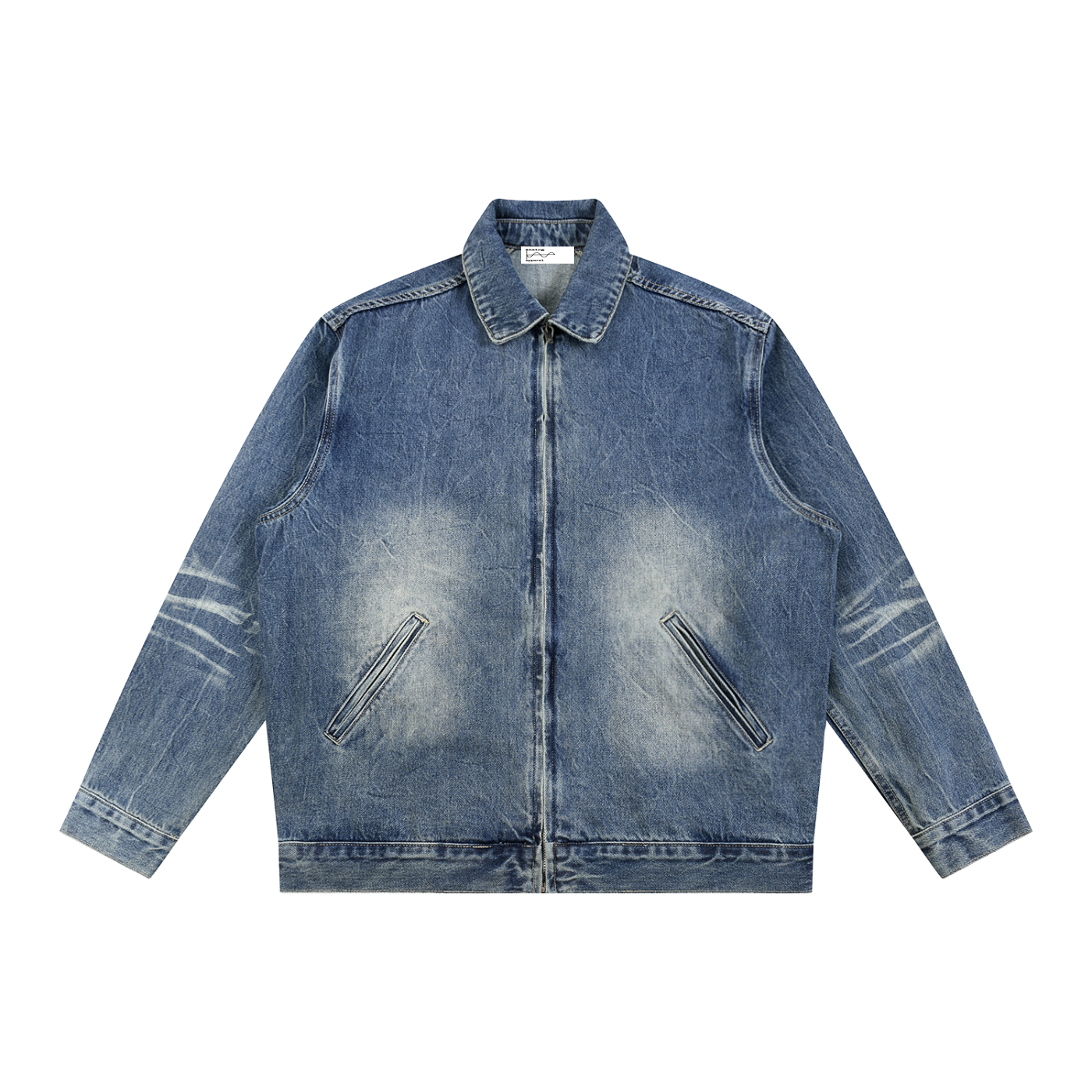 The full-zip trucker Denim Jacket