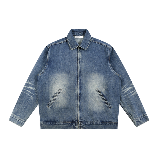 The full-zip trucker Denim Jacket