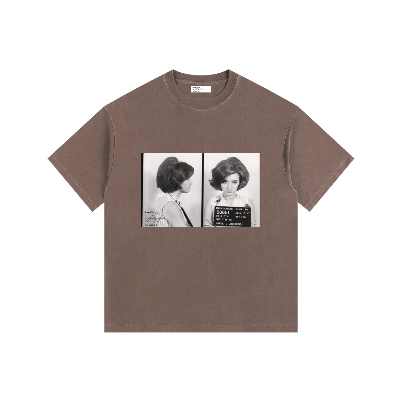 CA Vintage Washed Oversized Cotton T-Shirt
