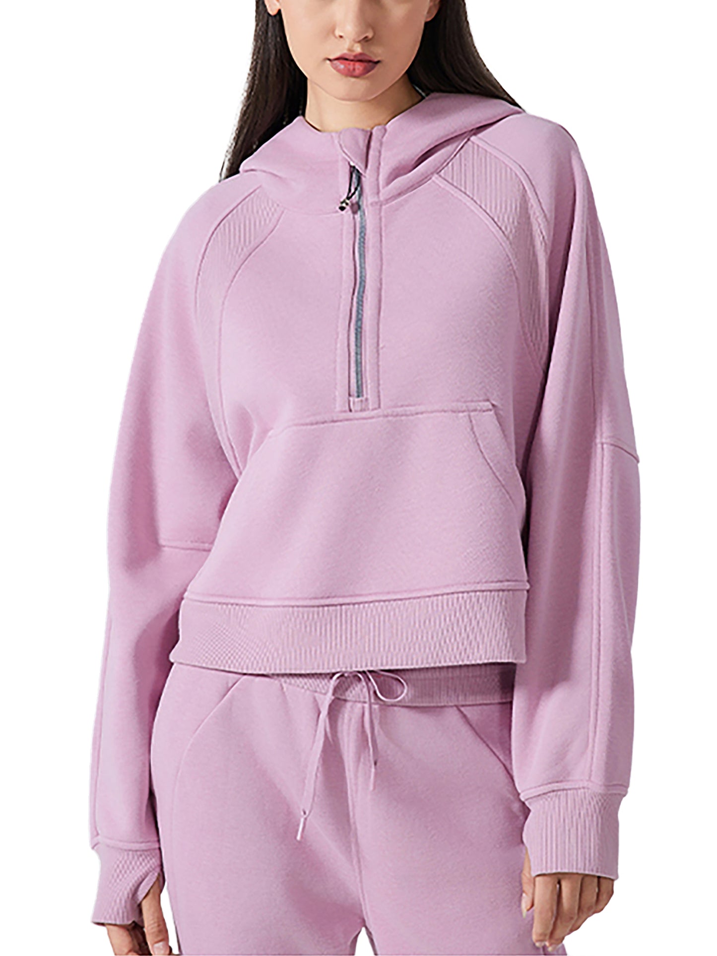 The Cropped Half-Zip Hoodie